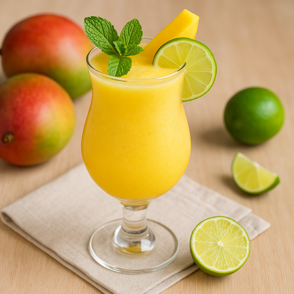Tropical Mango-Lime Cocktail
